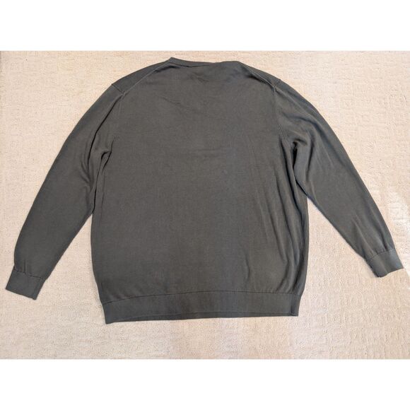 Lacoste Sweater Mens 3X 3XL Dark Green V Neck - Picture 2 of 8